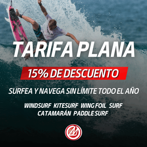 (Promoción finalizada) ¡Ahórrate un 15% en tu abono anual! ¡Surfea y navega todo el año sin comprar material!