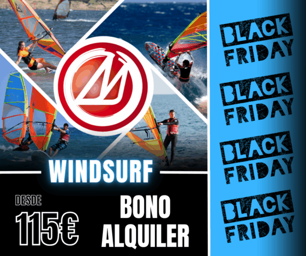 WINDSURF BONO 5 HORAS ALQUILER DESDE 115€