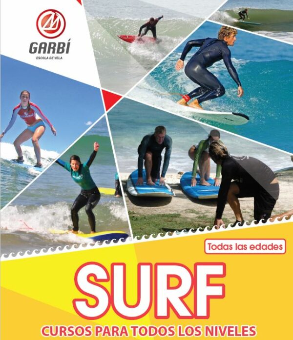 CLASE o CURSO de SURF promoción